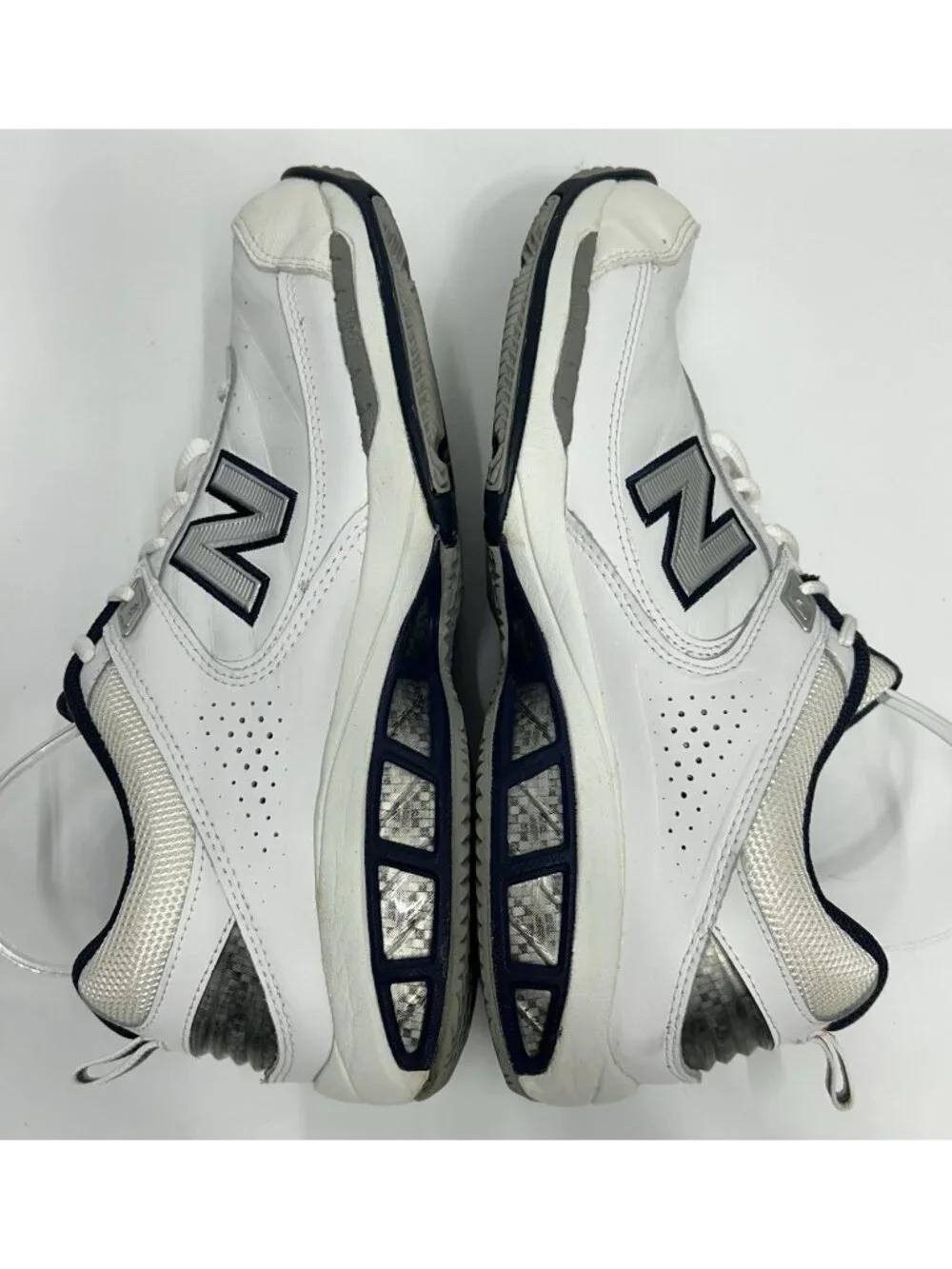 New Balance 806 Tennis Shoes Men’s Size 11.5 D White Leather MC806W Dad Sneakers